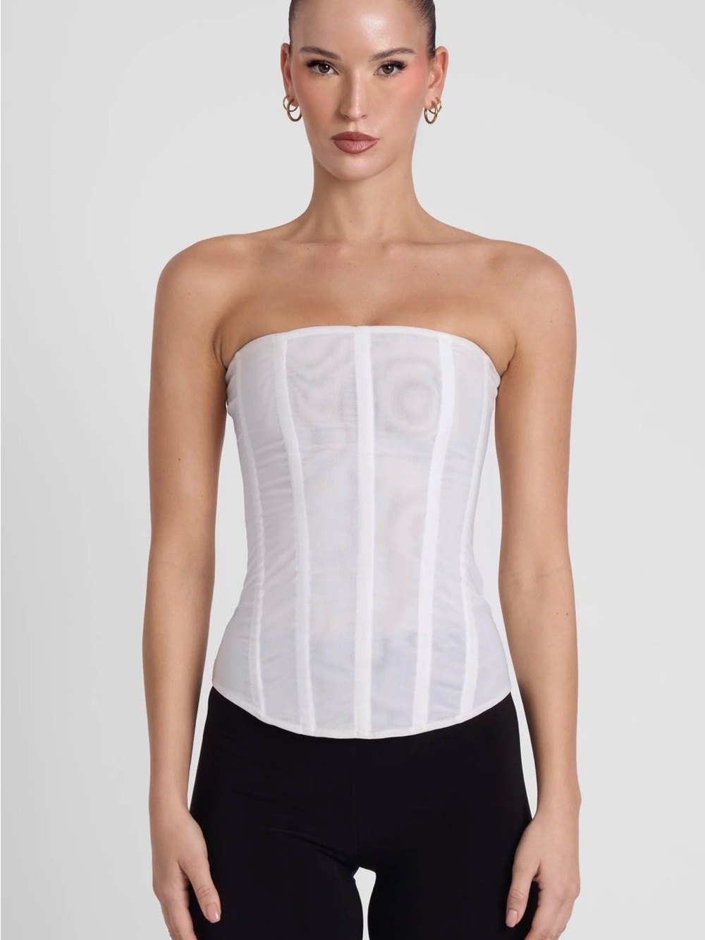 Leau Muse Mesh Corset Top